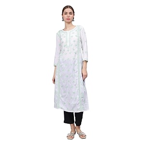 Seva Chikan Hand Embroidered Lucknowi Chikankari Cotton
