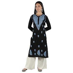 Seva Chikan Hand Embroidered Lucknowi Chikankari Cotton