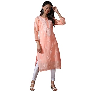Seva Chikan Hand Embroidered Lucknowi Chikankari Cotton