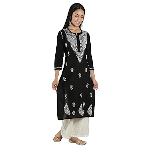 Seva Chikan Hand Embroidered Lucknowi Chikankari Cotton
