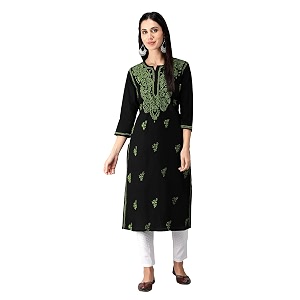 Seva Chikan Hand Embroidered Lucknowi Chikankari Regular