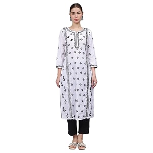 Seva Chikan Hand Embroidered Lucknowi Chikankari Cotton