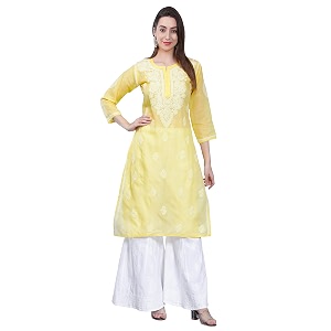 Seva Chikan Hand Embroidered Lucknowi Chikankari Cotton