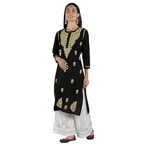 Seva Chikan Hand Embroidered Lucknowi Chikankari Cotton