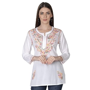 Seva Chikan Hand Embroidered Lucknowi Chikankari Cotton