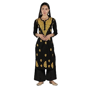 Seva Chikan Hand Embroidered Lucknowi Chikankari Cotton