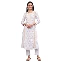 Seva Chikan Hand Embroidered Lucknowi Chikankari Cotton