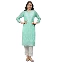 Seva Chikan Hand Embroidered Lucknowi Chikankari Georgette