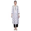 Seva Chikan Hand Embroidered Lucknowi Chikankari Cotton