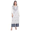 Seva Chikan Hand Embroidered Lucknowi Chikankari Regular