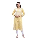 Seva Chikan Hand Embroidered Lucknowi Chikankari Regular