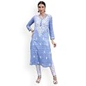 Seva Chikan Hand Embroidered Lucknowi Chikankari Regular
