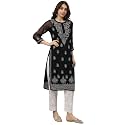 Seva Chikan Hand Embroidered Lucknowi Chikankari Georgette