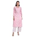 Seva Chikan Hand Embroidered Lucknowi Chikankari Appricot