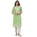 Seva Chikan Hand Embroidered Lucknowi Chikankari Georgette