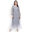 Seva Chikan Hand Embroidered Lucknowi Chikankari Georgette