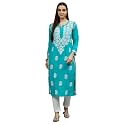 Seva Chikan Hand Embroidered Lucknowi Chikankari Rayon