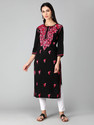 Seva Chikan Women Chikan Embroidery Embroidered Paisley