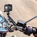 SEVAM 360° Motorcycle Bike Camera Holder Handlebar Mount Bracket 1/4 Metal Stand for All GoPro Hero10/9/8/7/6/5/4 Action Cameras Accessory (Cool Ballhead Arm Super Clamp Mount Only)