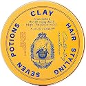 SEVEN POTIONS Hair Clay For Men and Women 3.4 fl oz - High Hold No Shine Hair Pomade For Men - Effortless Hair Styling Product That Leaves No Residue - Water Based - Natural, Vegan, Cruelty Free