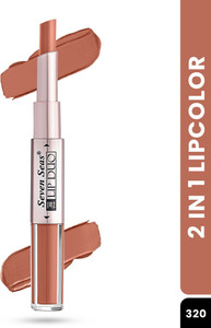 seven seas lip duo 2in1 lipstick full coverage comfortable lightweight lip colors sepa skin-i 4 ml