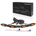 SEVEN SPARTA 4 PCS Grill Led Lights Compatible with Toyota 4Runner 2020-2024, Including SR5, TRD Sport, Off-Road, Premium and Limited Grille, Fuse and Instruction Included (Amber)