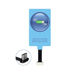 sevenaire d1920 qi receiver pad for wireless charging for phones with type c input multicolor