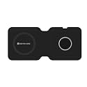 SEVENAIRE MagCharge D1950 Duo 2 in 1 Wireless Charger | 15W Fast Wireless Charging pad | Magsafe Compatible | Foldable | for iPhone 15 to 8 Series | iWatch 9/8/7/SE/6/5 | Air Pods (Black)