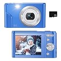Sevenat Digital Camera for Kids Boys and Girls - 36MP Children's Camera with 32GB SD Card，Full HD 1080P Rechargeable Electronic Mini Camera for Students, Teens, Kids(Light Blue)
