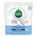 Seventh Generation Triple Action Clean Dishwasher Detergent Packs 1 pack Free &amp; Clear For de-greasing and cleaning even the toughest food messes Fights 48-hr stuck-on food 21.3 oz