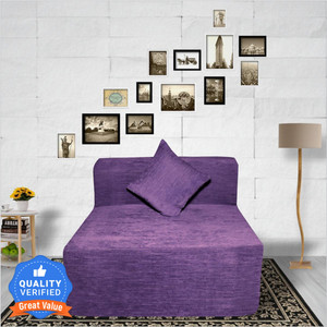 seventh heaven 63 chenille molfino fabric with 1 cushion 1 seater single foam fold out sofa cum bed