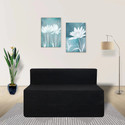 Seventh Heaven 1 Seater 6*3 Chenille Molfino Fabric Washable Cover Sofa Bed 1 Seater Single Foam Fold Out Sofa Cum Bed