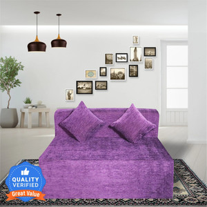 seventh heaven 46 chenille molfino washable fabric with 2 cushions 2 seater double foam fold out sofa cum bed