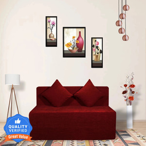 seventh heaven 2 seater 46 chenille molfino washable fabric with 2 cushions 2 seater double foam fold out sofa cum bed