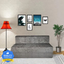 Seventh Heaven 6*4 Chenille Molfino Fabric Washable Cover 2 Seater Double Foam Fold Out Sofa Cum Bed