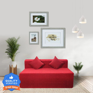 seventh heaven 65 chenille molfino fabric with 2 cushions 3 seater double foam fold out sofa cum bed