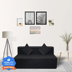 seventh heaven 65 chenille molfino fabric with 2 cushions 3 seater double foam fold out sofa cum bed