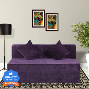 seventh heaven 65 chenille molfino fabric with 2 cushions 3 seater double foam fold out sofa cum bed