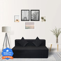 Seventh Heaven 6*5 Chenille Molfino Fabric with 2 Cushions 3 Seater Double Foam Fold Out Sofa Cum Bed