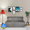 Seventh Heaven 6*5 Chenille Molfino Fabric Washable Cover 3 Seater Double Foam Fold Out Sofa Cum Bed