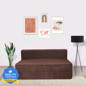 seventh heaven 66 chenille molfino fabric 4 seater double foam fold out sofa cum bed