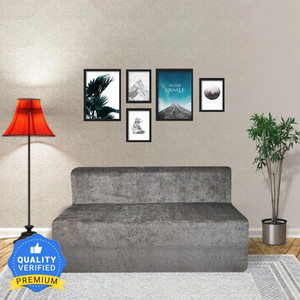seventh heaven 66 chenille molfino fabric 4 seater double foam fold out sofa cum bed