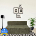 Seventh Heaven 4 setear 6*6 Chenille Molfino Fabric Sofa cum Bed 4 Seater Double Foam Fold Out Sofa Cum Bed