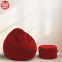 Seventh Heaven 4XL Tear Drop Bean Bag Cover  (Without Beans)
