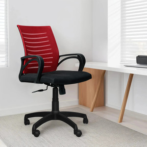 seventh heaven ergonomic office chair mid back lumbar support armrest fabric office arm chair
