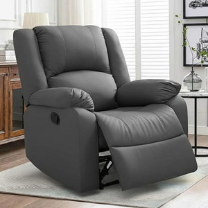 seventh heaven leatherette manual recliner