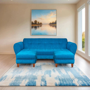seventh heaven milan 5 seater sofa with 2 ottoman chenille molfino fabric 1 year warranty fabric 5 seater  sofa