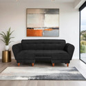 Seventh Heaven Milan 5 Seater Sofa with 2 Ottoman, Chenille Molfino Fabric: 1 year Warranty Fabric 5 Seater  Sofa