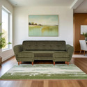 Seventh Heaven Milan 5 Seater Sofa with 2 Ottoman, Chenille Molfino Fabric: 1 year Warranty Fabric 5 Seater  Sofa
