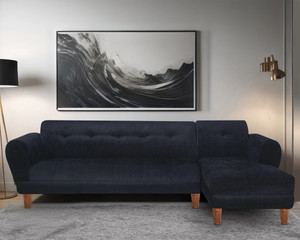 seventh heaven milan 6 seater sofa extra spacious chenille molfino fabric 1 year warranty fabric 6 seater  sofa